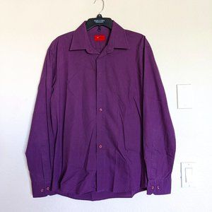 Jagger Moda Slim Fit Purple Dress Shirt XL 43/44